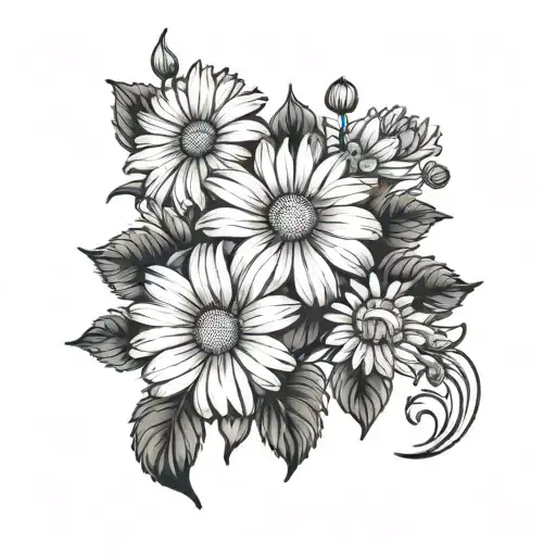 Chrisanthimum And Daisy Flower