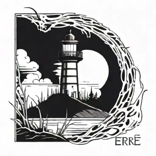 Dark Spook Erie Creepy Lighthouse Spikes