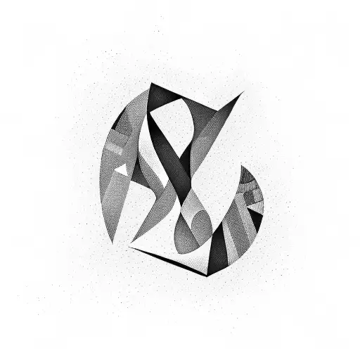 A Bold And Geometric Design Of The Letter A Incorporating Abstract Wing Shapes