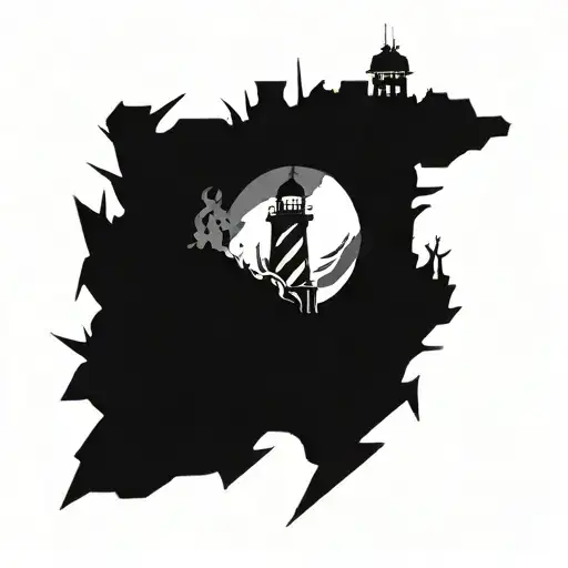 Dark Spiked Chaos Lighthouse Simple