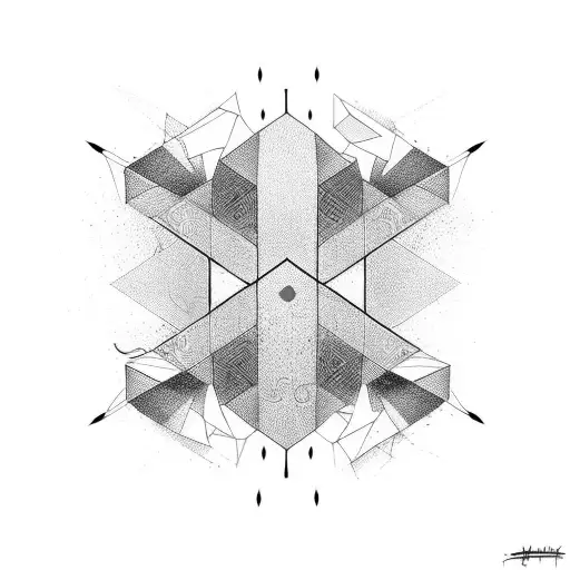 Abstract Graffiti Design Incorporating Elements Of Hip Hop And Rave Culture