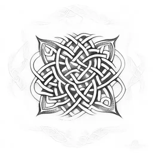 Lily Flower Celtic Knot Design