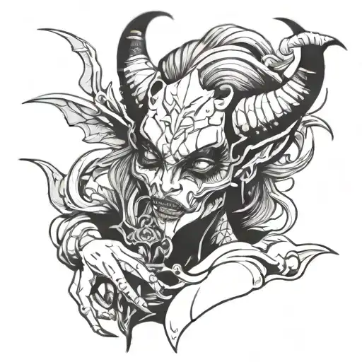 A Demon Who Hugedca Girl Holding