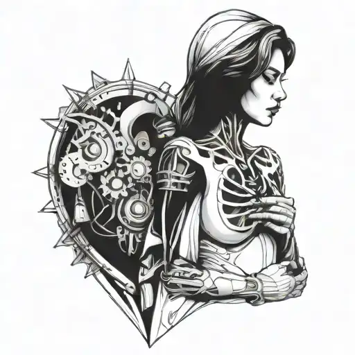 Mechanical Woman With Broken Heart