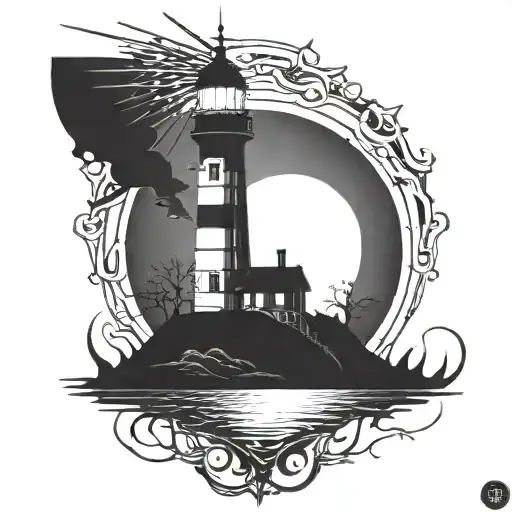 Dark Spook Erie Creepy Lighthouse Spikes