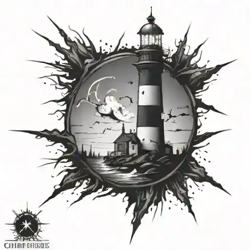 Dark Spiked Chaos Lighthouse Simple