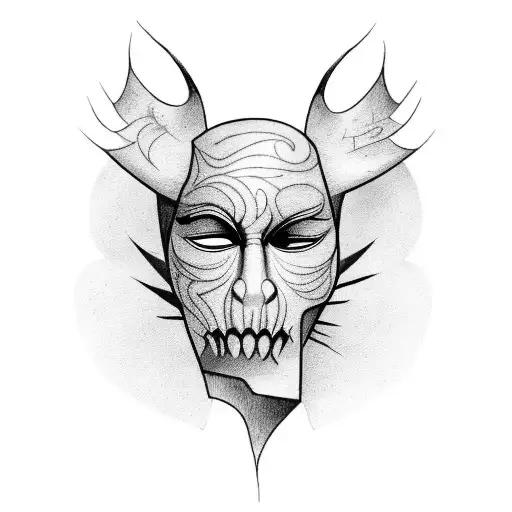 A Theatrical Mask With A Broken Heart Symbolizing The Emotional Journey Of Fighting For Oneself