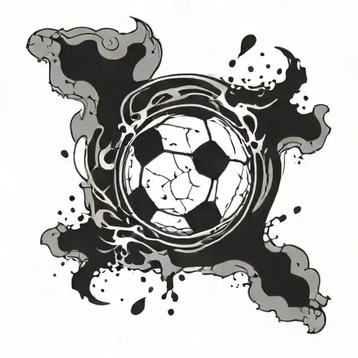 A Basketball And Soccer Ball Merging Together To Represent Your Love For Both Sports