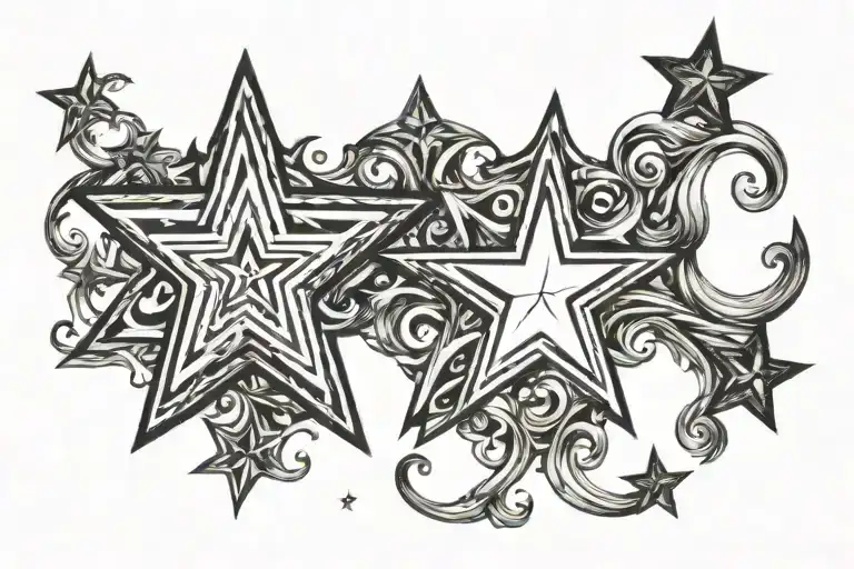 The Number 5 And A Star