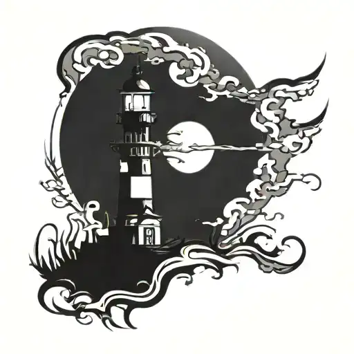 Dark Spiked Chaos Lighthouse Simple