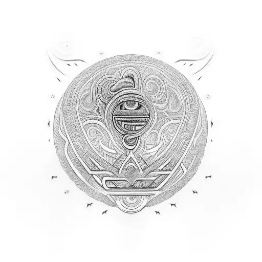 Maori Design With The Word Aleysha Hidden In The Skin