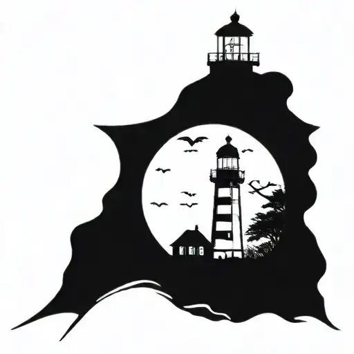 Dark Spook Erie Creepy Lighthouse Spikes