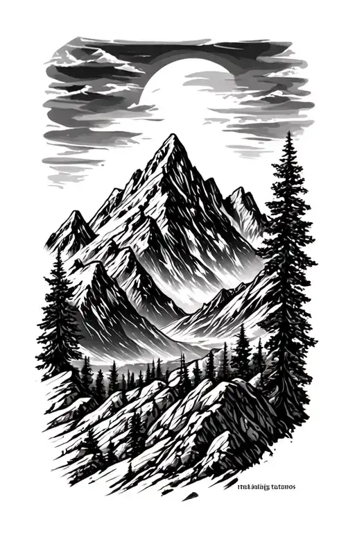 Mountain Range Inspired