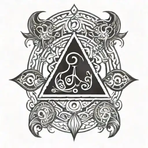 Simplistic Original Symbol Representing Balance Or Good And Evil