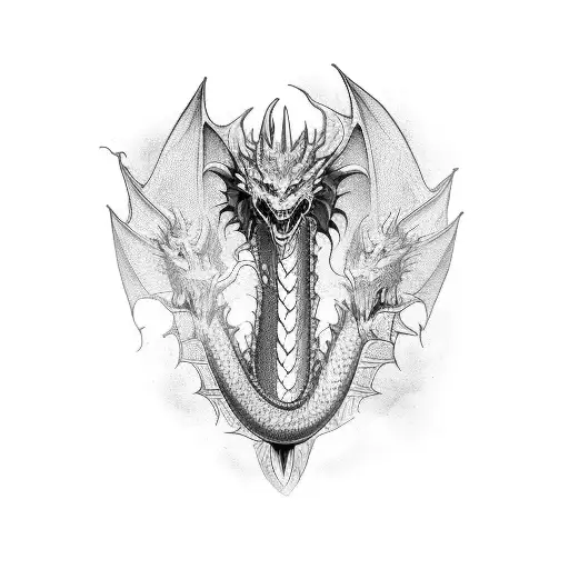Dragon Wrapped In Arm That Goes Up To The Shoulder