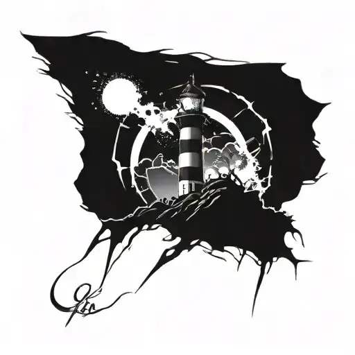 Dark Spiked Chaos Lighthouse Simple