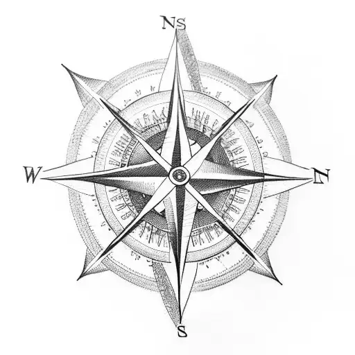 A Compass With A Helping Hand In The Center