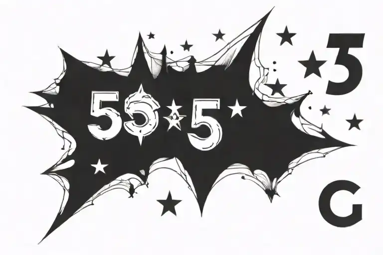 The Number 5 And A Star