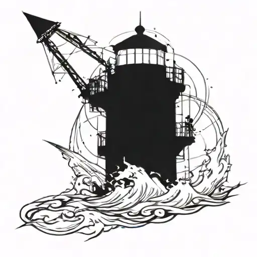 Dark Spiked Chaos Lighthouse Simple