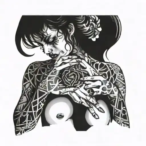 Seductive Gearhead Woman With A Broken Heart And Pained Look