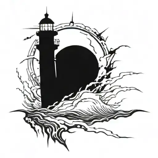 Dark Spiked Chaos Lighthouse Simple