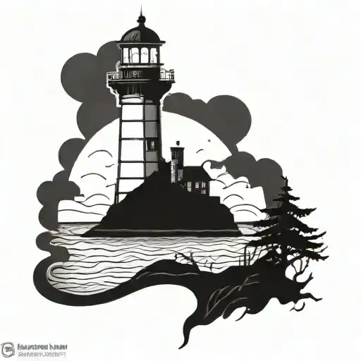 Dark Spook Erie Creepy Lighthouse