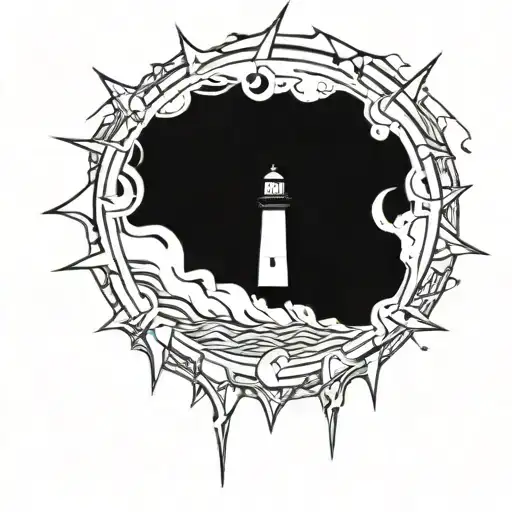 Dark Spiked Chaos Lighthouse Simple