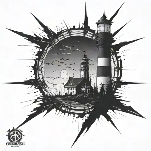 Dark Spiked Chaos Lighthouse Simple