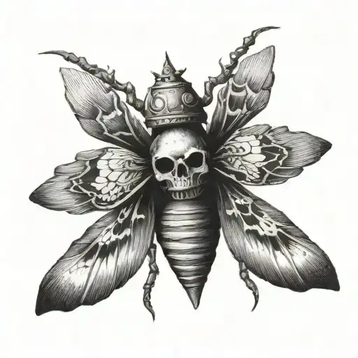 Russian Soilder Skullhead Moth