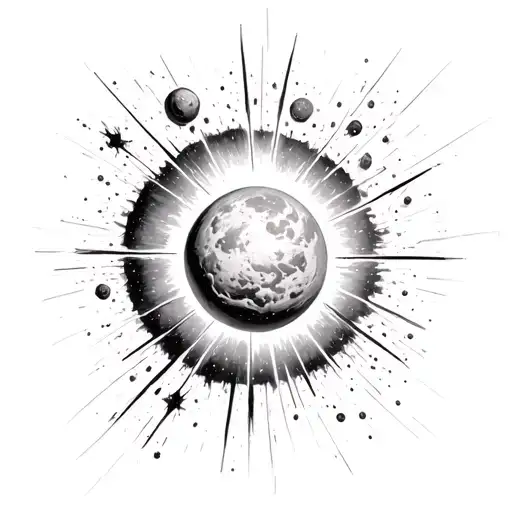 Supernova Explosion Destroying Nearby Planet