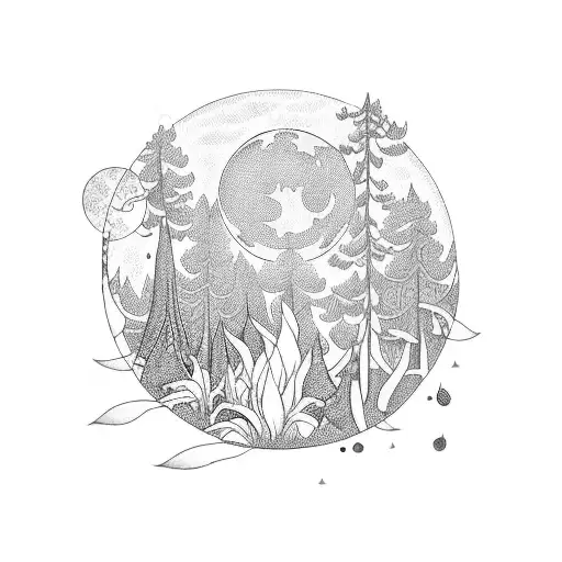 A Moonlit Walk Through A Garden Of Gothic Flowers