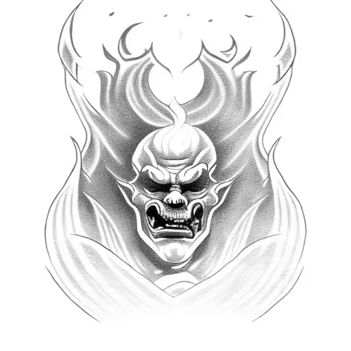 Aggressive Hades With Fire In His Eyes And His Guard Dogs Under Him In Hell