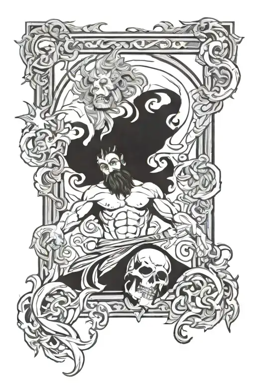 Poseidon And Gangsta Full Arm