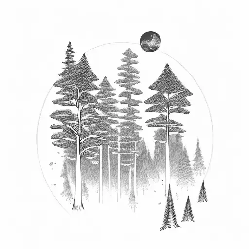 A Serene Forest Landscape With Hidden Travel Destinations