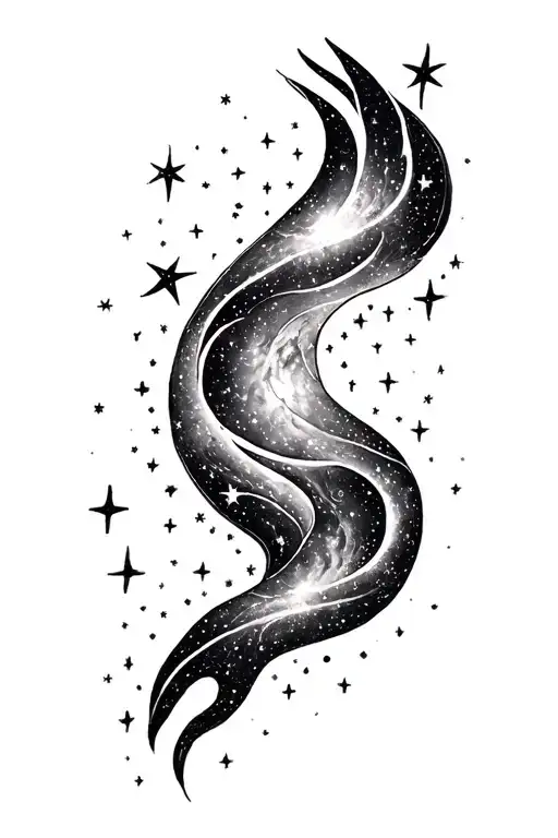 Galaxy And Stars Full Sleeve