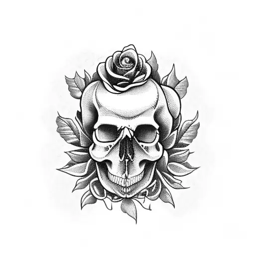 A Skull Made Of Roses