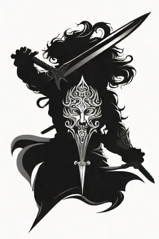 Mythological God In Sword