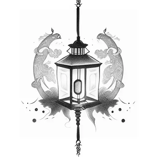Mythical Lantern Lighting Darkness