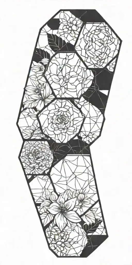 Viney Plants And Growing In Hexagons