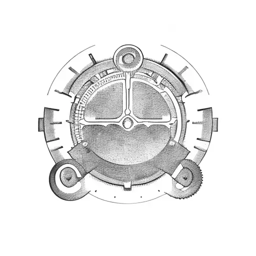 Steamfitter Gears Forming A Heart Shape With Son Thomas' Initials