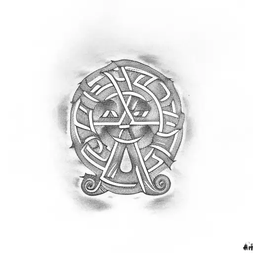 Irish Ancient Rune Using Ohh A