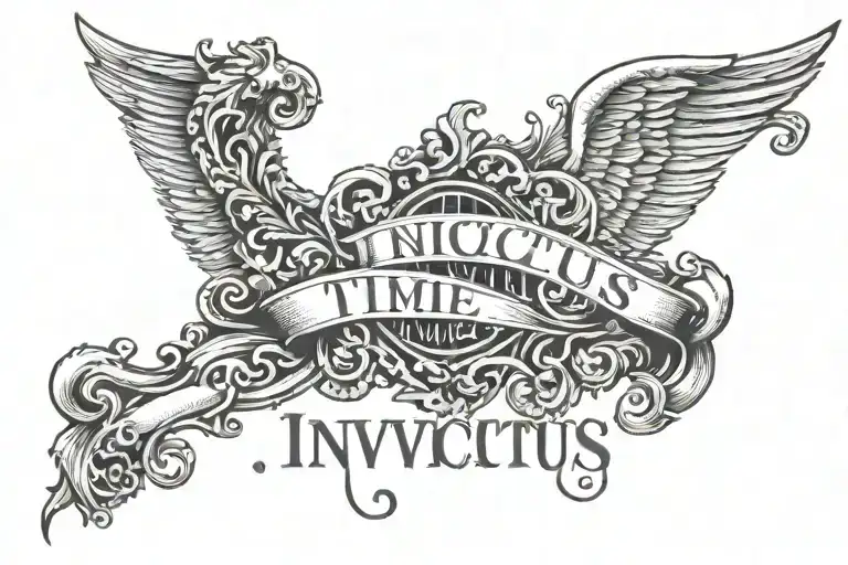 The Word Invictus Times New Roman Font