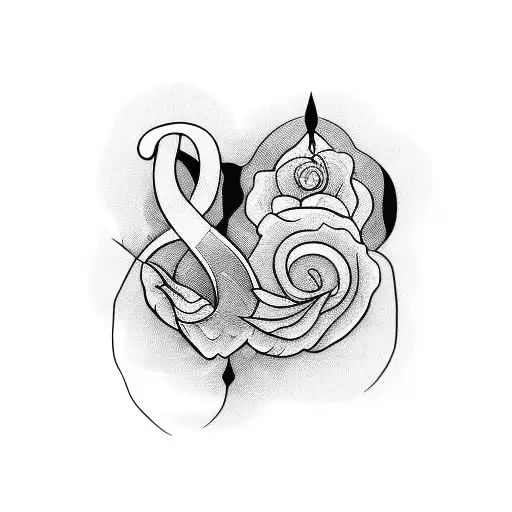 Word Soul With A Blackwork Design