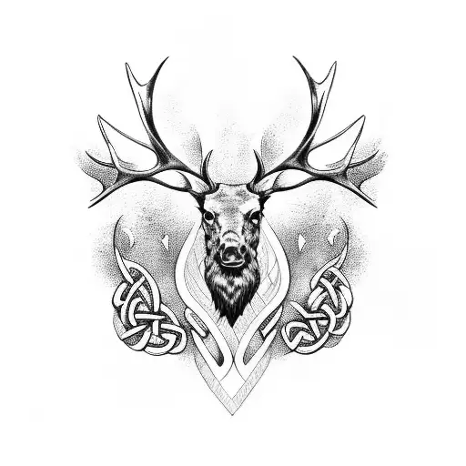 Irish Celtic Bone Elk