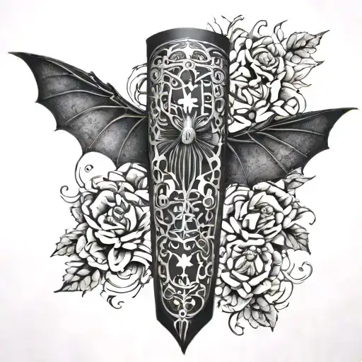 Blackout Sleeve With Bat