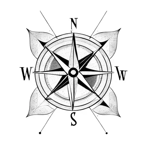 Compass With Six Arrows