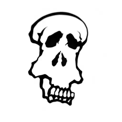 A Skull With Death Background