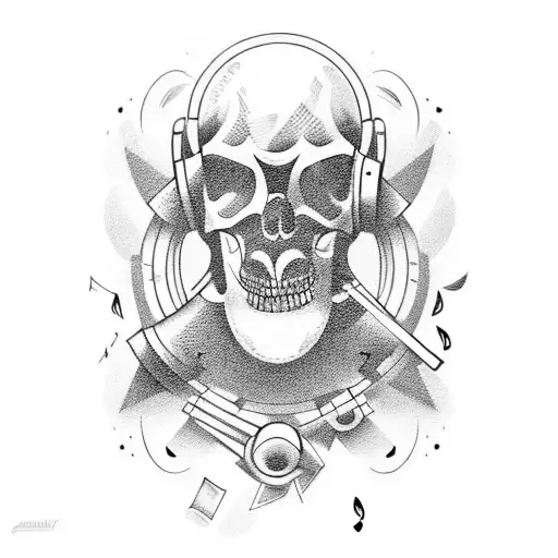Combine The Concepts Of Masculinity And Music In A Unique Tattoo Design