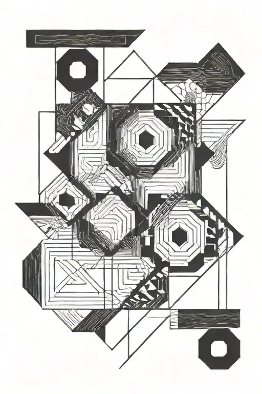 Straight Black Parallel Lines Geometrical Desing