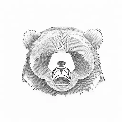 Bear Drew By Simply Outlines
